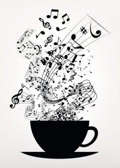 'Cup of Music' Poster by Cornel Vlad _ Displate